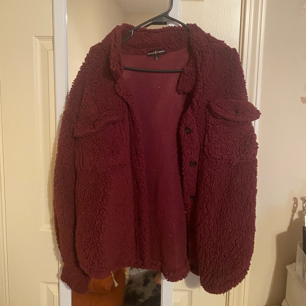 Fleece shacket